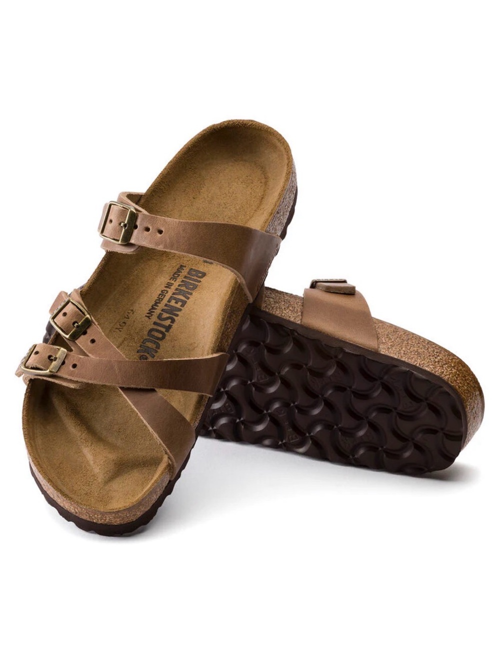 NEW IN BOX Birkenstock Franca - Tabacco Brown, Oiled Leather - 39 NARROW